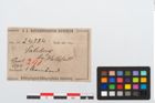 Etikett zu Bronzebandarmreif (NHMW-PRAE-024584)